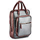 Leather backpack 'Kasandra' (silver and Burgundy metallic), Backpacks, St. Petersburg,  Фото №1