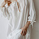 Silk cambric nightgown Be Free white. Nightdress. Delicate Clothing Store (Daria). My Livemaster. Фото №4