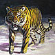 Oil painting tiger. Picture. Buy oil painting. Pictures. Pictures. pirogov-maxim. Online shopping on My Livemaster.  Фото №2
