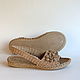 Order Jute sandals, size 37-37.5. florina34. Livemaster. . Flip flops Фото №3
