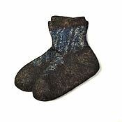 Аксессуары handmade. Livemaster - original item Men`s felted socks made of rustic wool are a welcome gift to a man. Handmade.