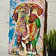  Картина "Слон" на текстурных досках, Фотокартины, Тосно,  Фото №1