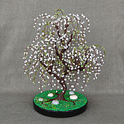 Цветы и флористика handmade. Livemaster - original item Tree of pearls and chrysolite 