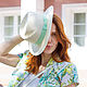 Michelle's white straw hat. Hats1. Exclusive HATS. LANA ANISIMOVA.. My Livemaster. Фото №5