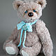 Мишка тедди с голубыми глазами. Мишки Тедди. Teddy by Olga Prokudina. Ярмарка Мастеров.  Фото №5