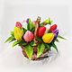 Soap Basket of tulips flowers gift for March 8 wedding, Soap, Moscow,  Фото №1