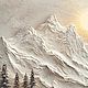 Текстурная картина маслом для уюта свет в горах. Картины. Картины на заказ Люксовое качество. Ярмарка Мастеров.  Фото №11