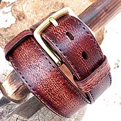 Аксессуары handmade. Livemaster - original item Men`s leather belt under jeans nominal.. Handmade.
