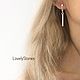 Earrings light Basis on English locks silver. Earrings. LovelyStones. Online shopping on My Livemaster.  Фото №2