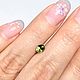 Заказать Сапфир "Зеленое яблоко", 0,57ct(сертифицирован). Астрологический подбор камней. Ярмарка Мастеров. . Бусины Фото №3