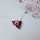 Брошь-игла Малинка. Брошь-игла. Melihova_jewelry Украшения HANDMADE. Ярмарка Мастеров.  Фото №6