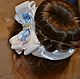 Hair bow: The elastic on the bun, the bun bow 'Gzhel', Knot hair bow, Belgorod,  Фото №1