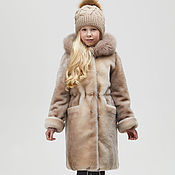 Одежда детская handmade. Livemaster - original item Children`s fur coat from Mouton 
