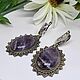 Order Ice Lake earrings with natural amethyst. AnnaCraft. Livemaster. . Earrings Фото №3