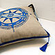 Marine style: pillows anchor and compass. Pillow. pillowstown. My Livemaster. Фото №6