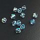 Биконусы Swarovski 5328 XILION Aquamarine Shimmer 6.0. Бусины. Творческая мастерская Н. Кузнецовой (nksewing). Ярмарка Мастеров.  Фото №4