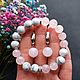 Комплект из натурального розового кварца и говлита. Комплекты украшений. Anna M Jewelry. Интернет-магазин Ярмарка Мастеров.  Фото №2