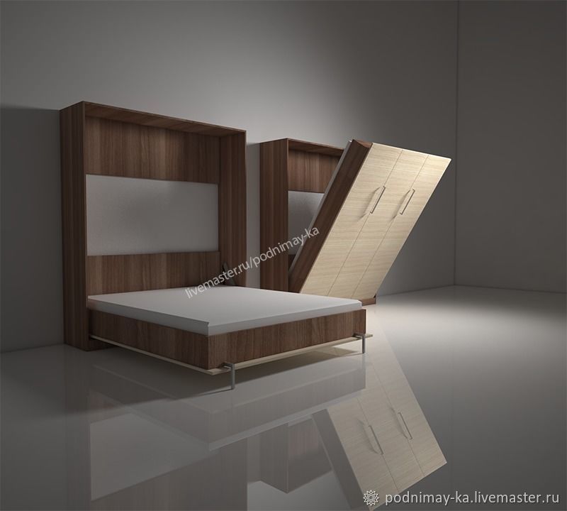 Шкаф со встроенной кроватью вертикального