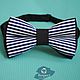 Tie Storm seas / dark blue bow tie with stripes. Ties. Respect Accessories. Online shopping on My Livemaster.  Фото №2