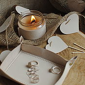 Сувениры и подарки handmade. Livemaster - original item Home accessories set (candle, organizer, garland). Handmade.