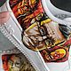 Кроссовки белые Nike Air Force 1 унисекс, кастом, ручная роспись. Кроссовки. Olgavolgoart. Роспись одежды и обуви. Кастом. Ярмарка Мастеров.  Фото №12