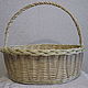 Basket wicker oval with a high handle. Basket. Elena Shitova - basket weaving. Online shopping on My Livemaster.  Фото №2