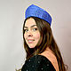 Mini kokoshnik blue. Tiaras. Novozhilova Hats. Online shopping on My Livemaster.  Фото №2