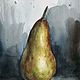 The painting 'still life with pear', Pictures, Kemerovo,  Фото №1