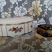 Винтаж handmade. Livemaster - original item Vintage interior items: Antique jewelry box porcelain. Handmade.