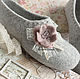 'Tale. Shoes for Cinderella,' felted Slippers, Slippers, St. Petersburg,  Фото №1