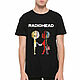 T-shirt cotton 'RadioHead', T-shirts and undershirts for men, Moscow,  Фото №1