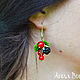 earrings: ' Black raspberries and red currants'. Earrings. anna-buzunko. Online shopping on My Livemaster.  Фото №2