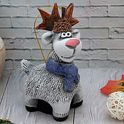 Сувениры и подарки handmade. Livemaster - original item Deer, ceramic bell.. Handmade.