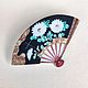 Toshikane brooch Japan 40 gg fan. Vintage brooches. Lesica. Online shopping on My Livemaster.  Фото №2