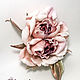 Rose brooch 'Martha'. Silk flowers, cloth flowers. Flowers. Dizani. Online shopping on My Livemaster.  Фото №2