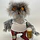 Owl 'Good morning', Amigurumi dolls and toys, Elektrostal,  Фото №1