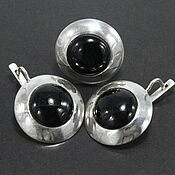 Украшения handmade. Livemaster - original item Jewelry Set Black Onyx Silver 925 ALS0083. Handmade.