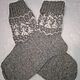 Knitted Socks Mountain Tops, Socks, Kamyshin,  Фото №1
