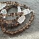 Колье с раухтопазом и горным хрусталем. Колье. Vadjra-jewelry. Ярмарка Мастеров.  Фото №9