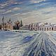 Картина. Храм в деревне Поги. Масло, холст, Картины, Тосно,  Фото №1