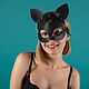 Маска «Cat». Карнавальные маски. droplet. Интернет-магазин Ярмарка Мастеров.  Фото №2