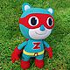 Супер Зак (Super Zach) медведь. Мягкие игрушки. Боченкова Анна (lolki). Интернет-магазин Ярмарка Мастеров.  Фото №2