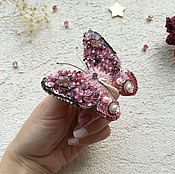 Украшения handmade. Livemaster - original item Brooch butterfly with Pearl. Handmade.