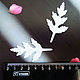 Вырубка лист хризантемы (Сатин) 62х35 мм. Ткани. Волшебный комод- все для цветоделия. Интернет-магазин Ярмарка Мастеров.  Фото №2