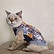 Clothing for cats T-shirt 'Cute cat', Pet clothes, Biisk,  Фото №1