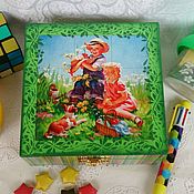 Куклы и игрушки handmade. Livemaster - original item The wooden blocks in a box. Handmade.