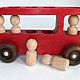 Car Bus with passengers Cherry. Rolling Toys. Shop Grizunok teether. My Livemaster. Фото №4
