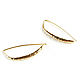 Wand earrings 'Inspiration' gold broach earrings long. Thread earring. Irina Moro. My Livemaster. Фото №4