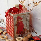 Для дома и интерьера handmade. Livemaster - original item Box for bulk products in vintage style children. Handmade.