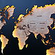 Карта мира с подсветкой S. Карты мира. Egevica Store. Ярмарка Мастеров.  Фото №4